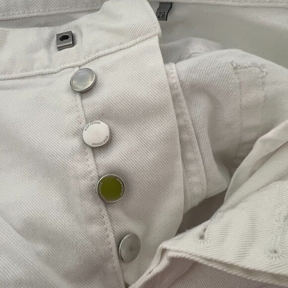 Dior button fly slim 17.5 white men jeans size 29 - Picture 5 of 9